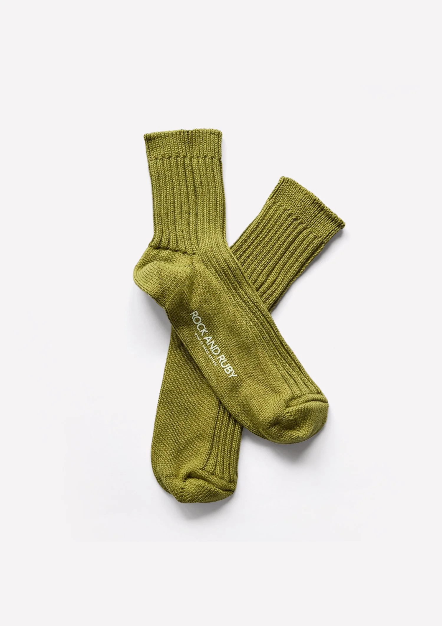 Rock & Ruby Green Sophie Cotton Socks