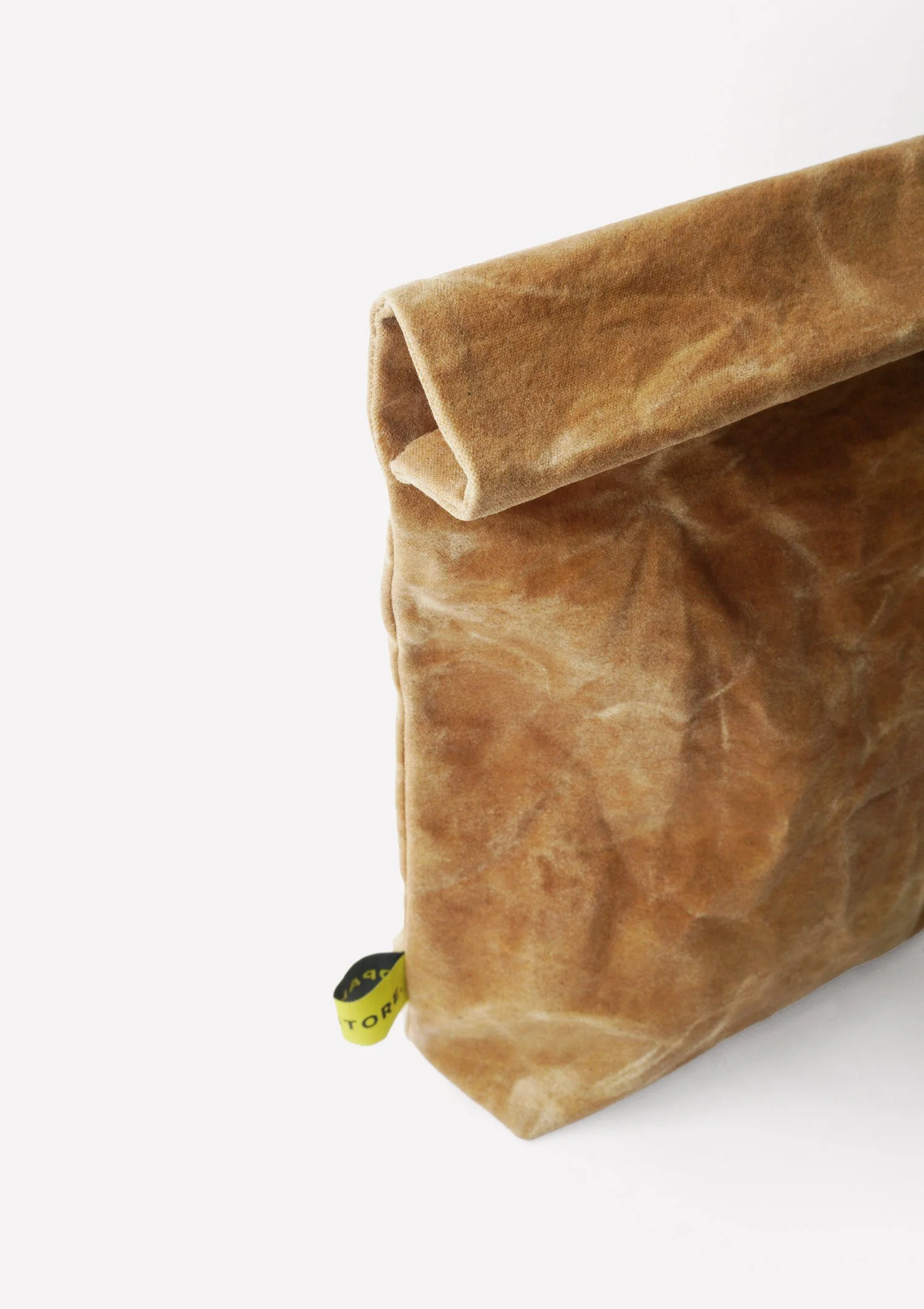 Opah Store Beeswax Bread Bag Tan