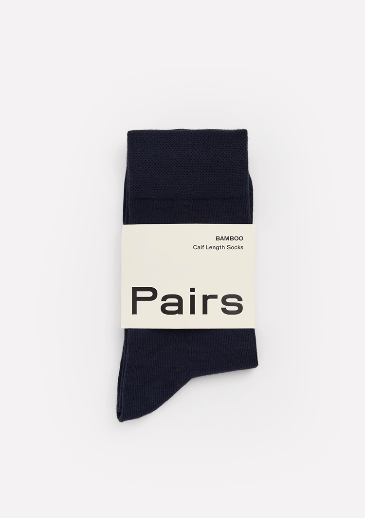 Pairs Bamboo Socks Inky Blue