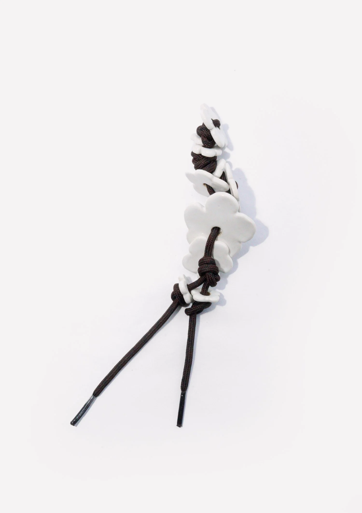 Flowerhead Blossom Lace Charm Cloud White