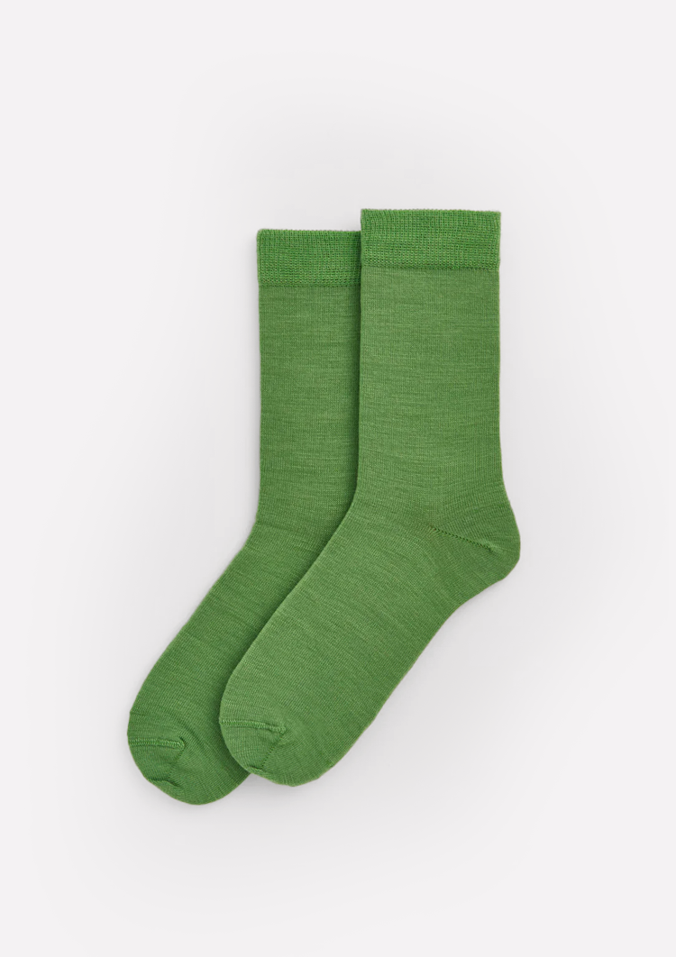 Pairs Merino Socks Pea Green