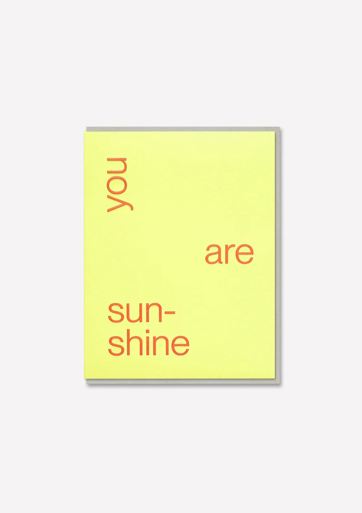 Short Talk Card You Are Sunshine