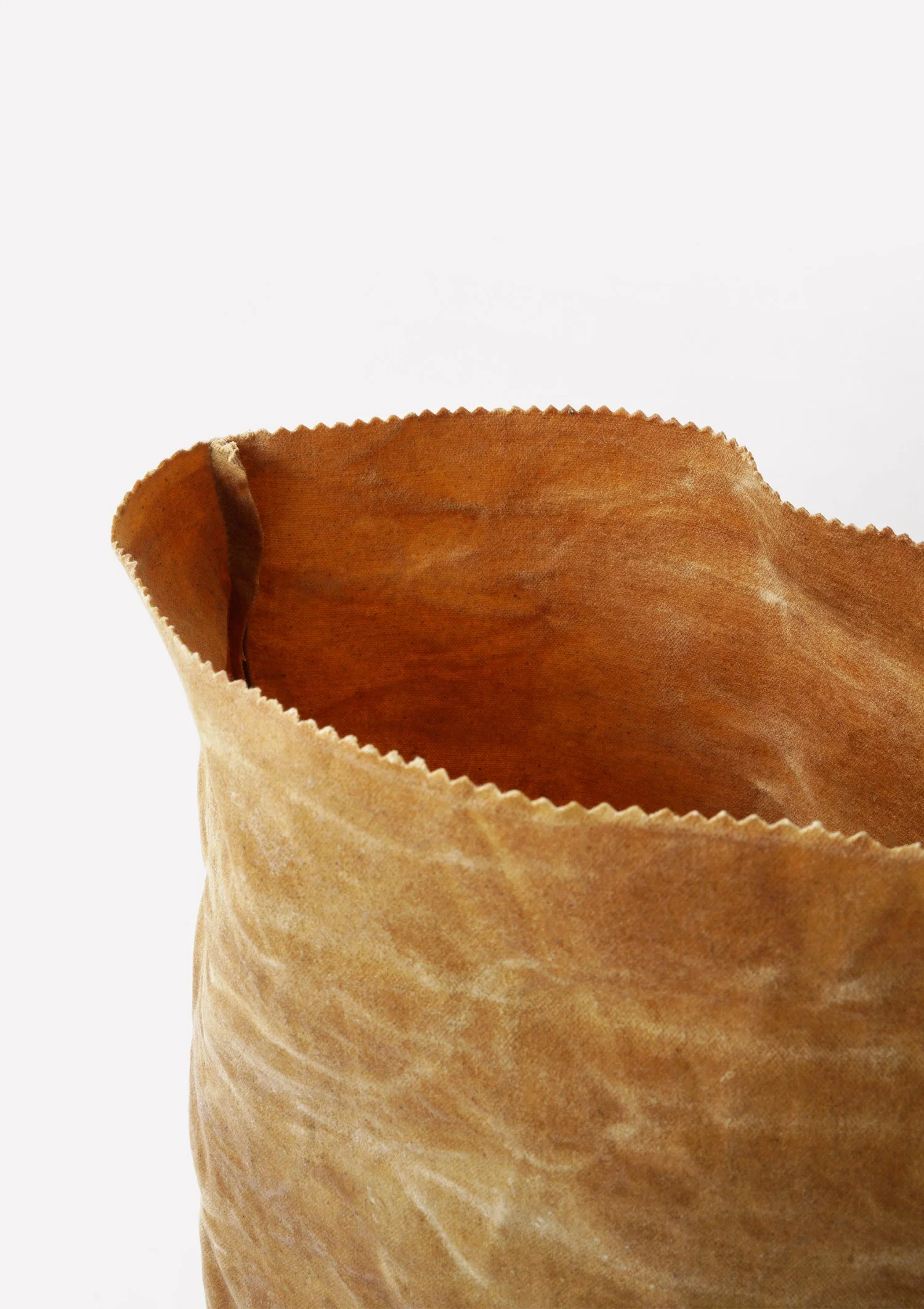 Opah Store Beeswax Bread Bag Tan