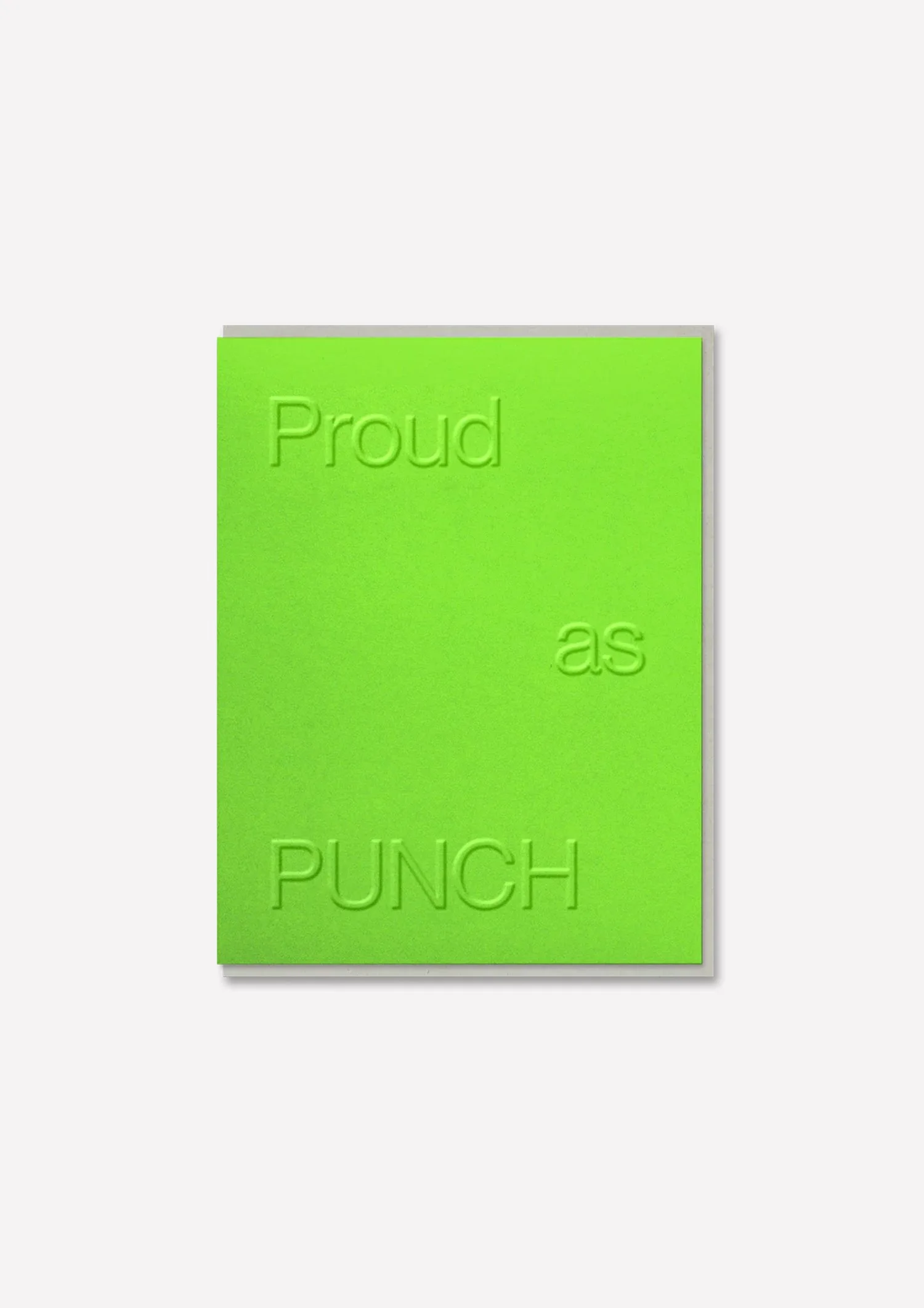 Short Talk Card Proud As Punch