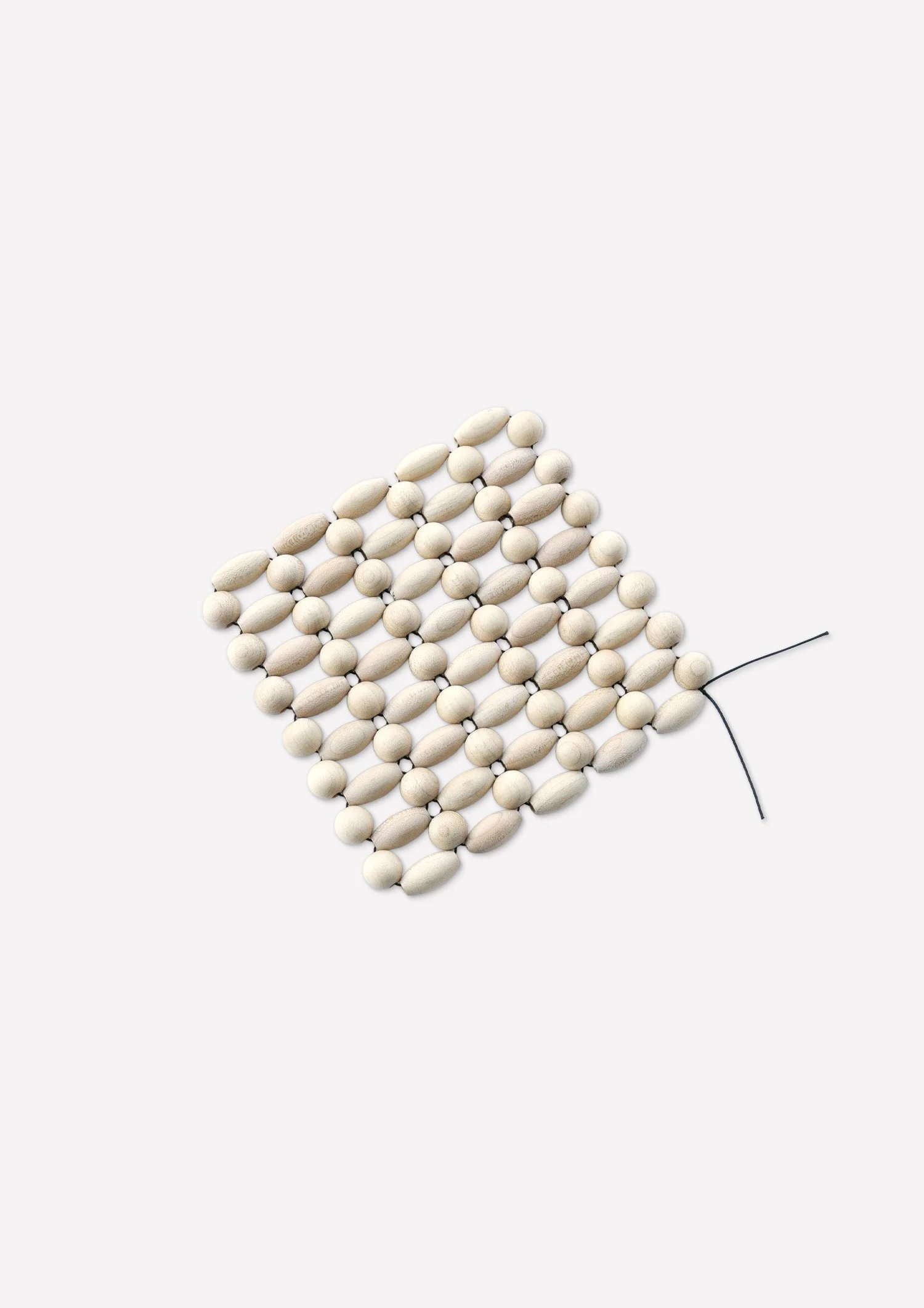 Daniel Van Lierop Beaded Coaster Beige