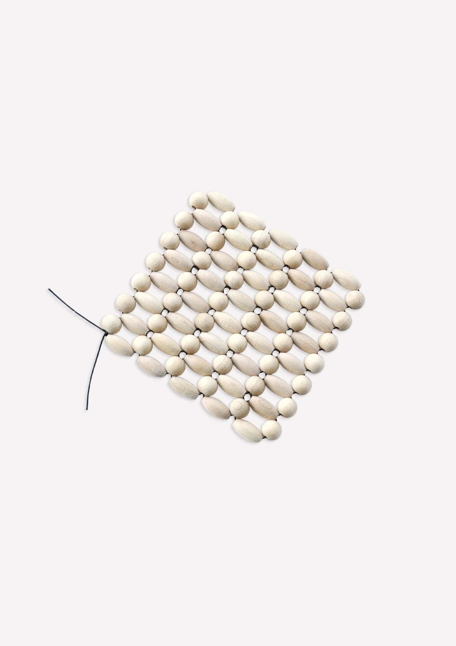 Daniel Van Lierop Beaded Coaster Beige