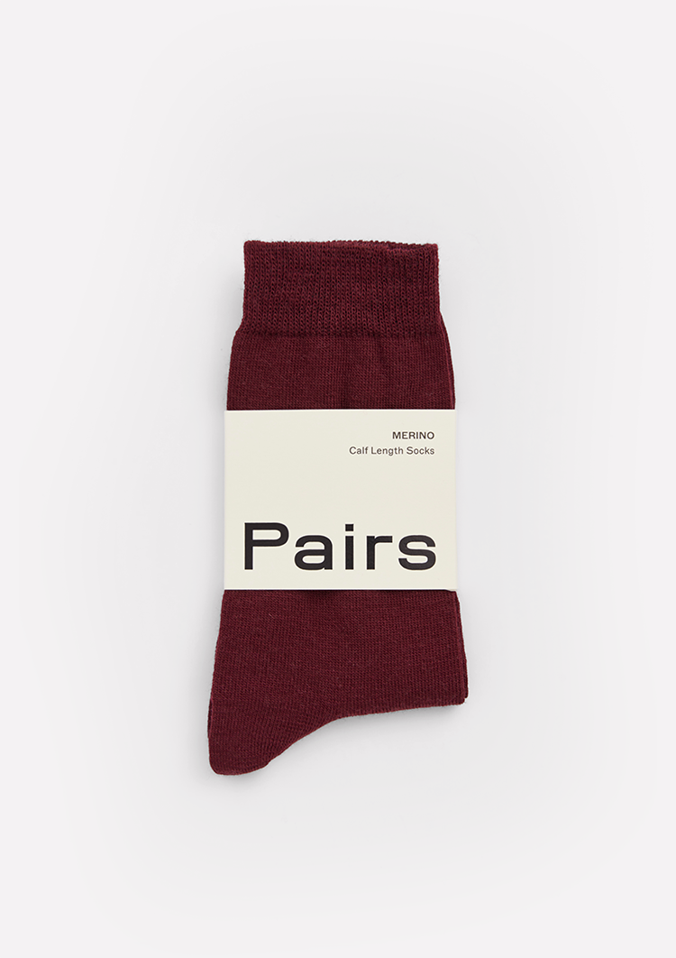 Pairs Merino Socks Plum