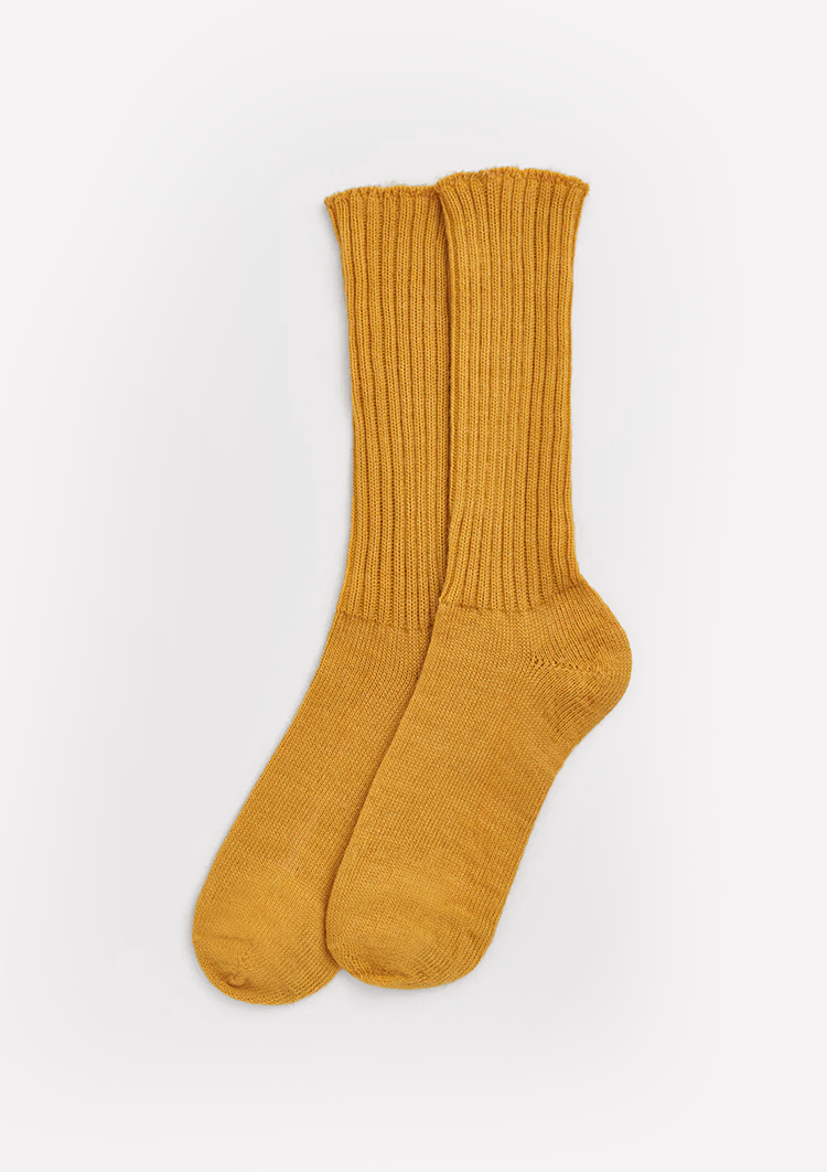 Pairs Mohair Socks Glen Yellow