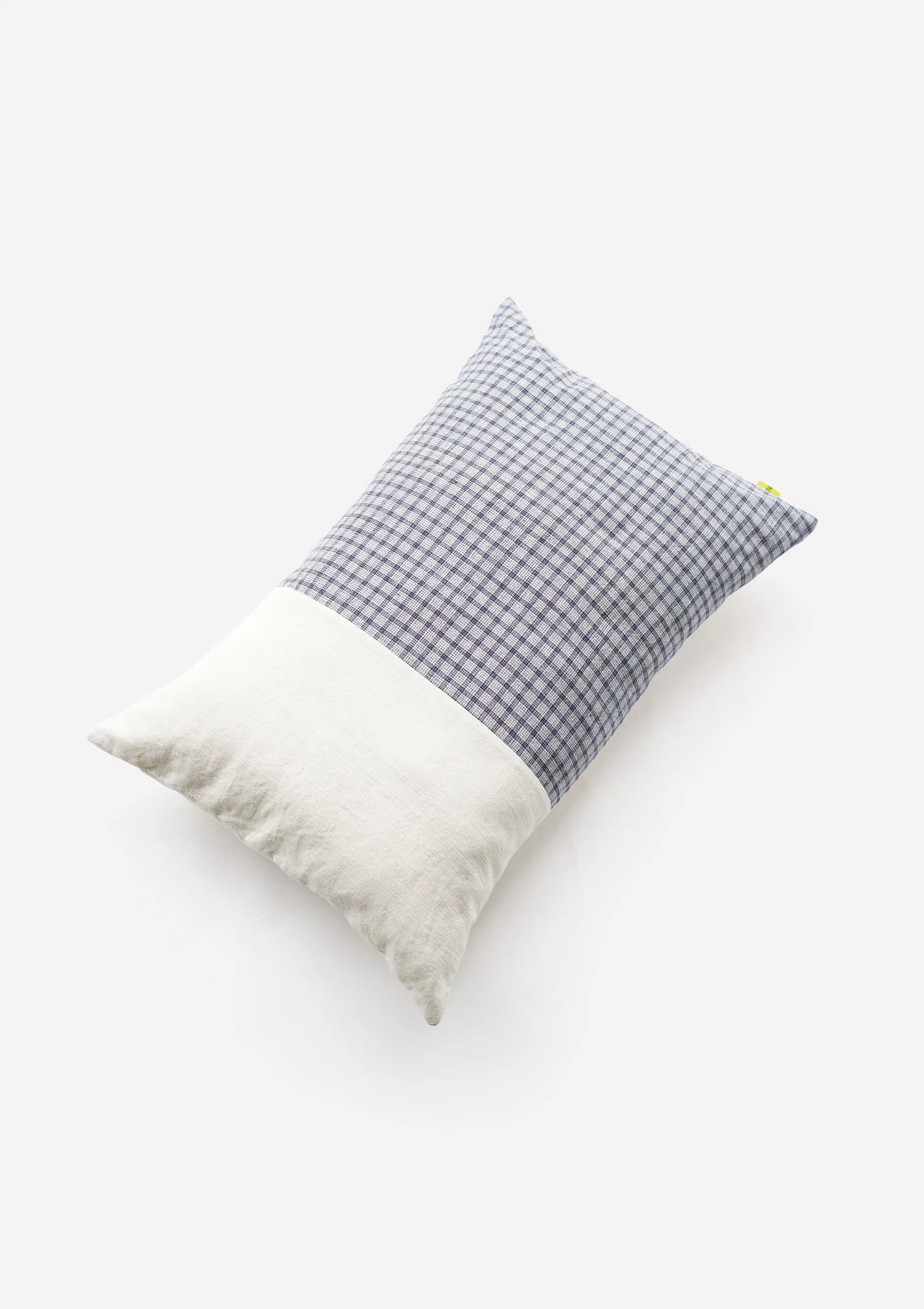 Opah Store Blue Check Cotton Cushion