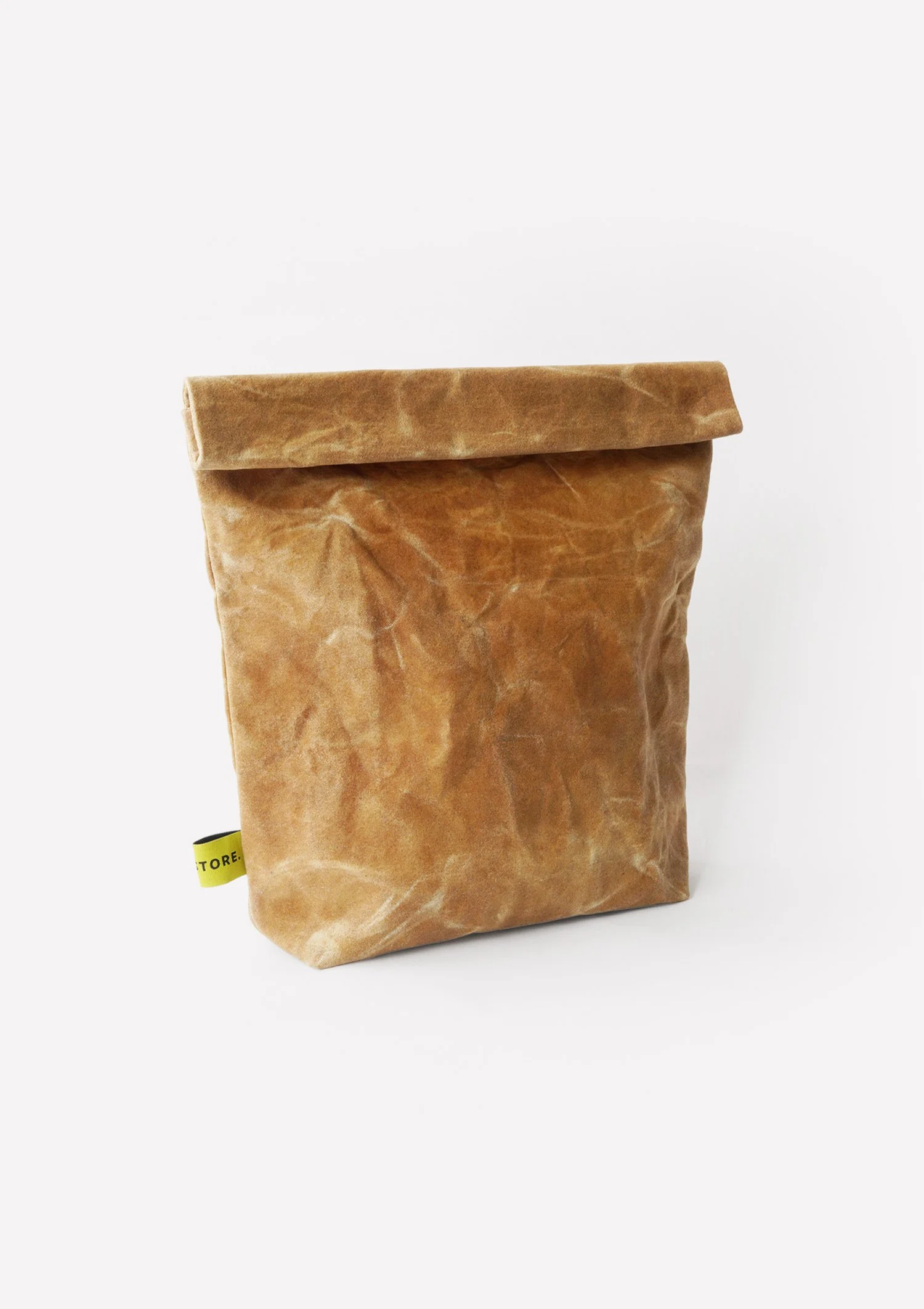 Opah Store Beeswax Bread Bag Tan