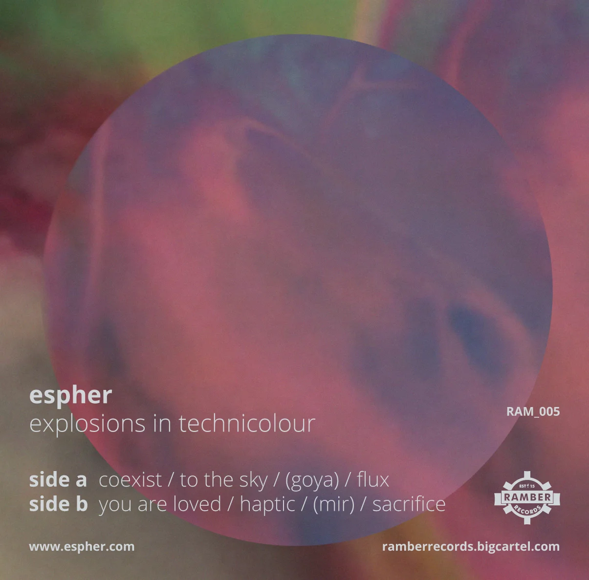 RAM_005: ESPHER - EXPLOSIONS IN TECHNICOLOUR EP