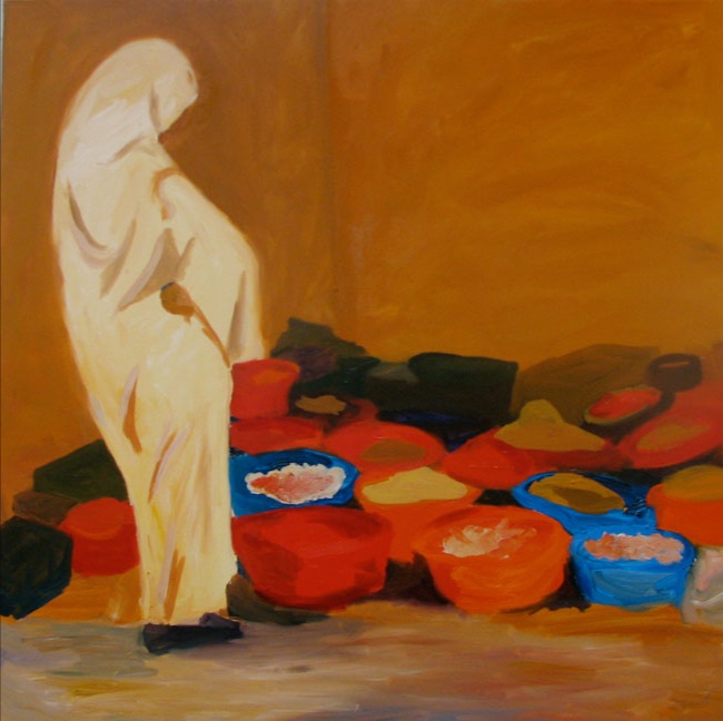 Morning Market: Marrakesh, 42x42, 2008