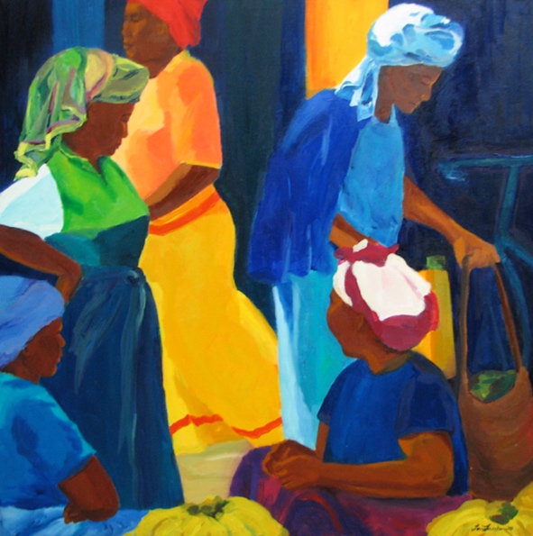 Morning Market: Arusha, 42x42, 2008