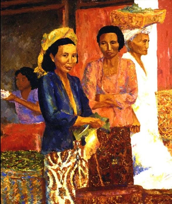 Ubud Market II 48x60, 1985