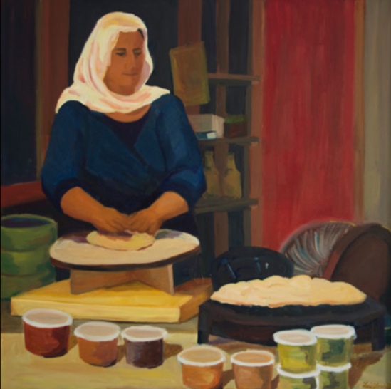 Morning Market: Tel Aviv, 42x42, 2014