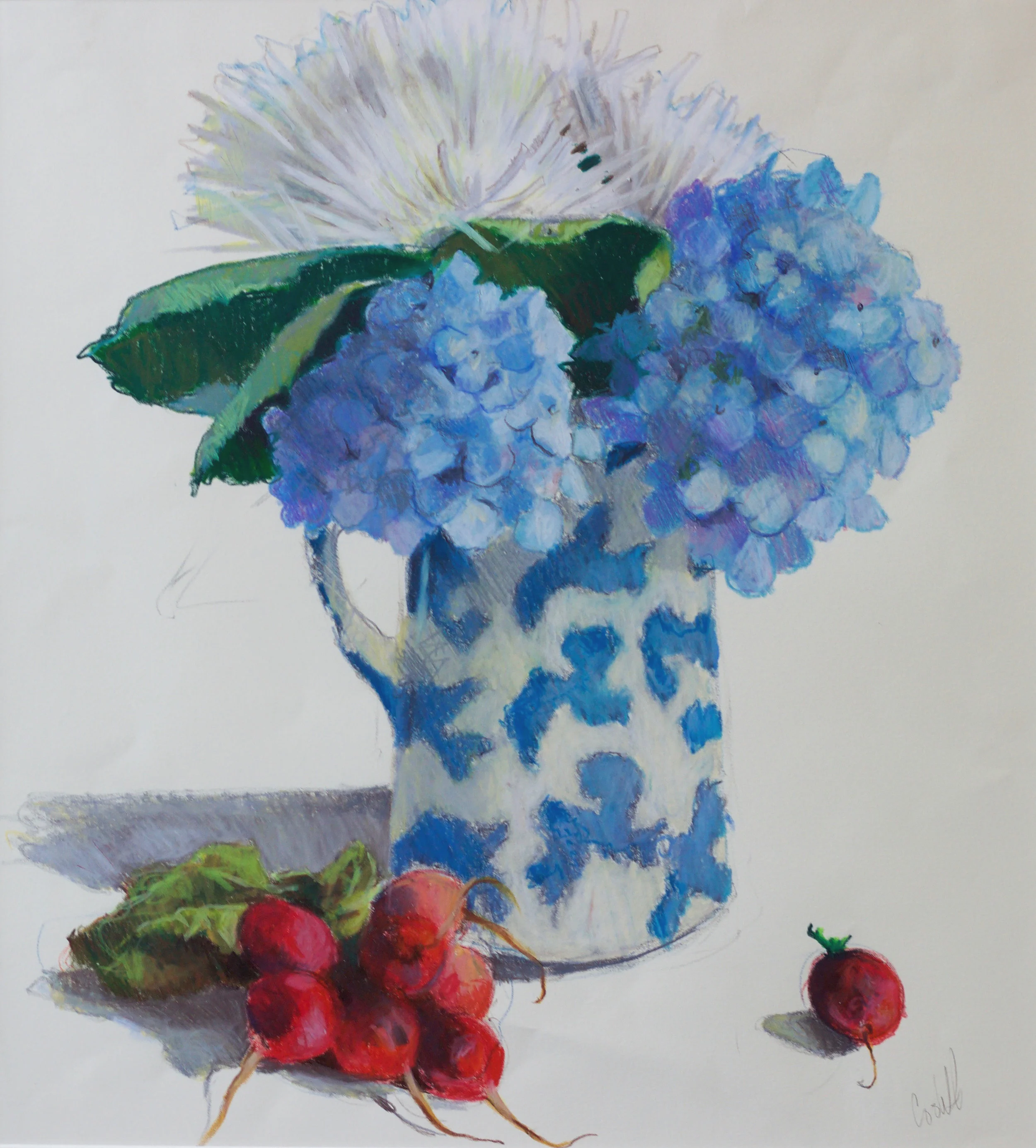 Hydrangeas and Spider Mums in Provincetown