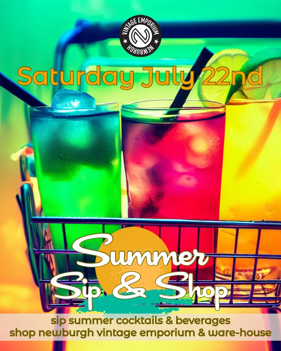 summer sip (while you shop)