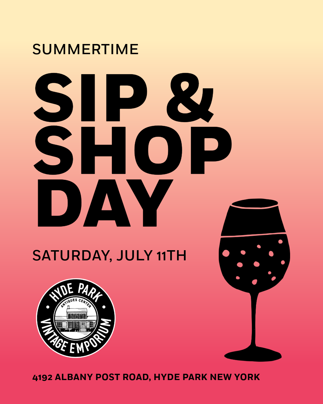 summertime sip &amp; shop - hyde park 