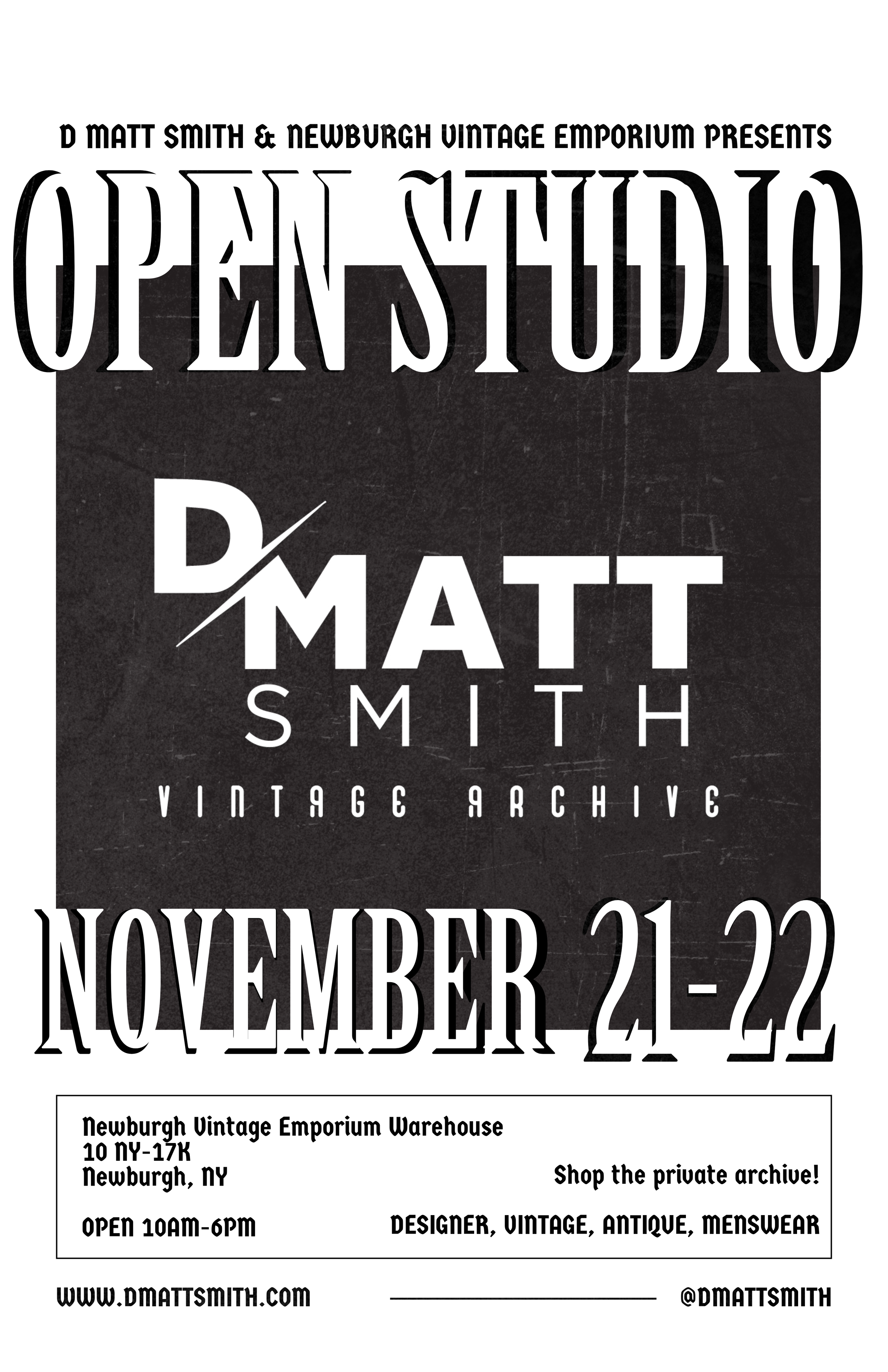 D Matt Smith Open Studio - Vintage Clothing Archive 