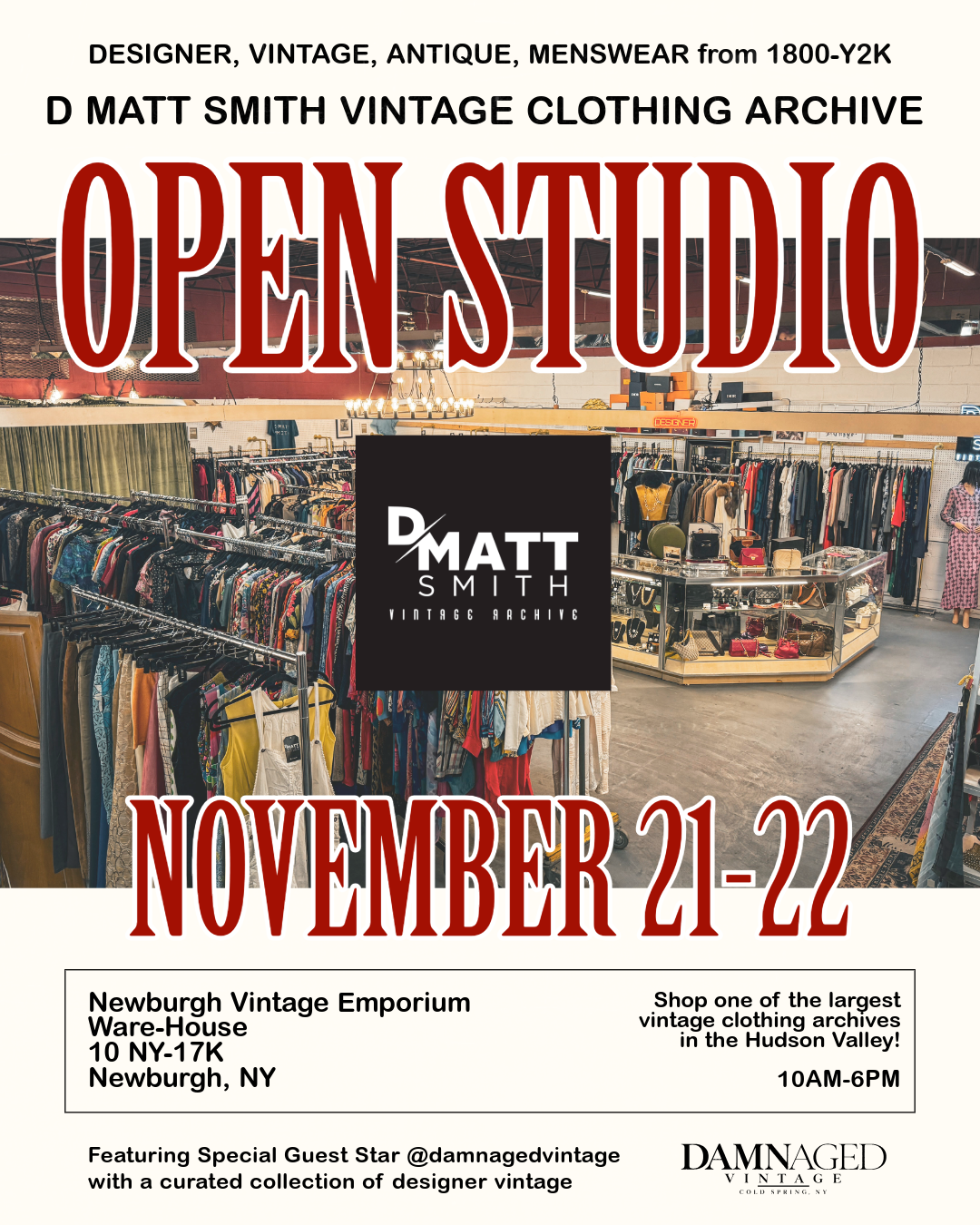 D Matt Smith Open Studio - Vintage Clothing Archive 