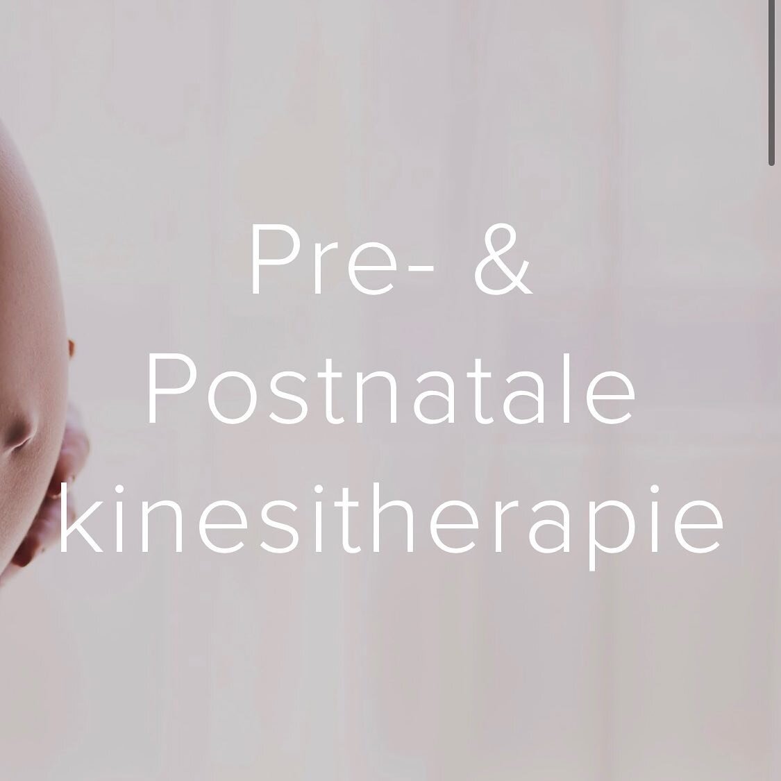 Specialisatie in de kijker: perinatale kinesitherapie.