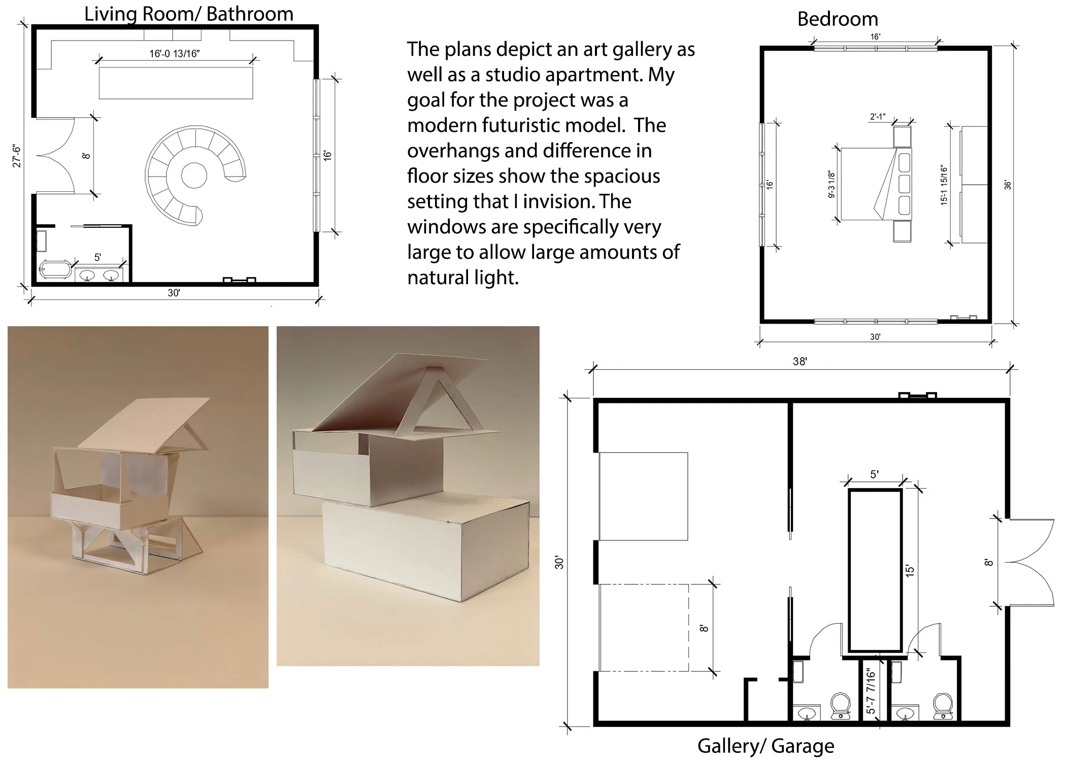 Gallery with Studio apartment