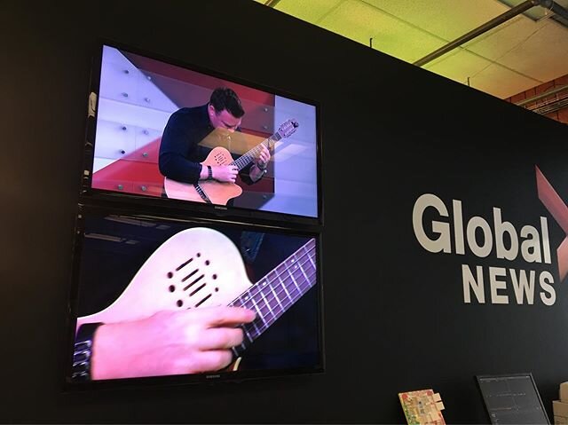 Great way to start the day playing &quot; &quot;Luminescence&quot; from Sonic Tales @fretmonkey_records on Global TV Morning @globaltv  Peterborough!! @godin_guitars @daddarioandco @g7thcapo @bossfx_us @roland_us @rolandcanada @gravityguitarpicks @ev