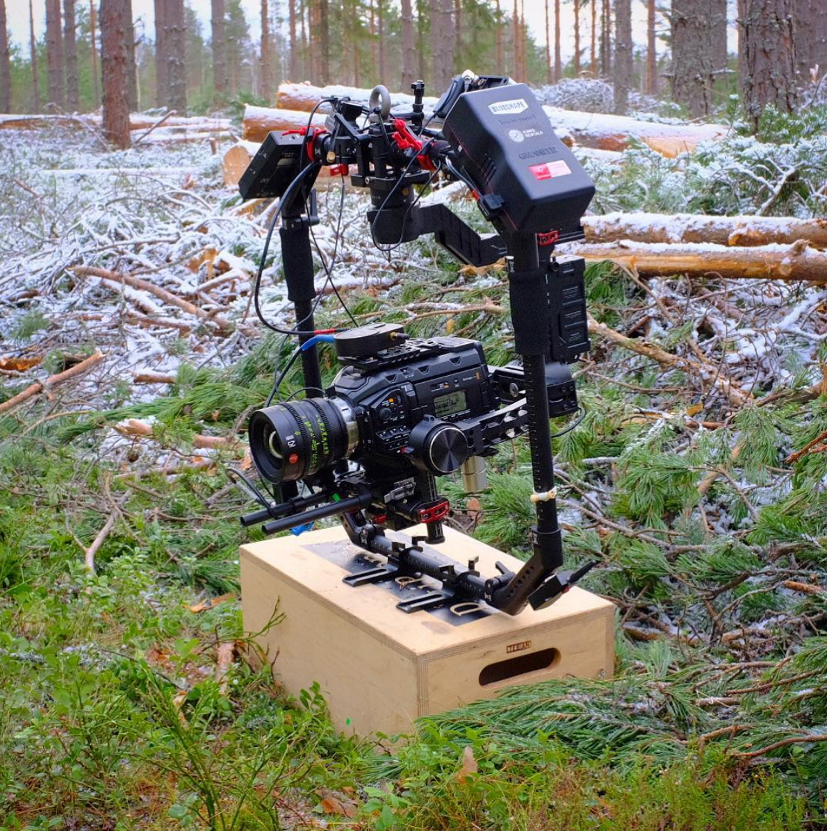 Quite tricky terrain to operate a gimbal in, but peace of cake for our great crew