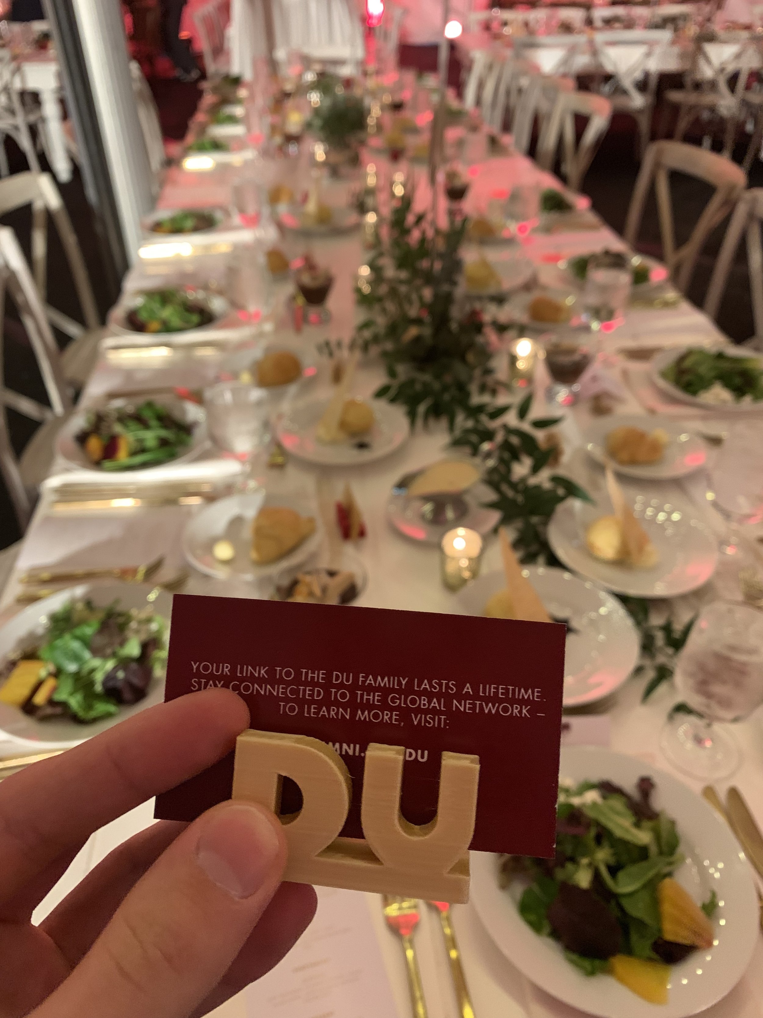 Gold Dinner Place Card Holder