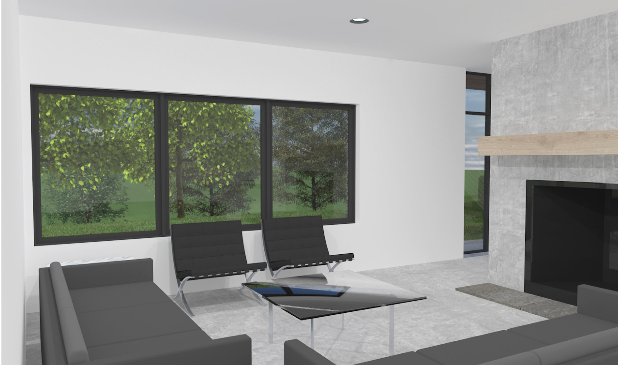 New Hope Residence - Walkout Basement Living Space