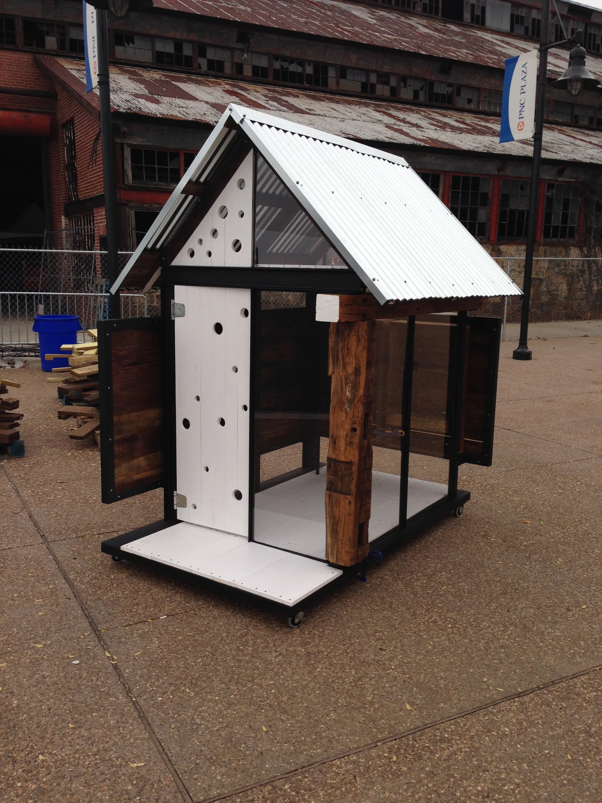  playhouse -Bethlehem, PA Steel, reclaimed wood &amp; glass 