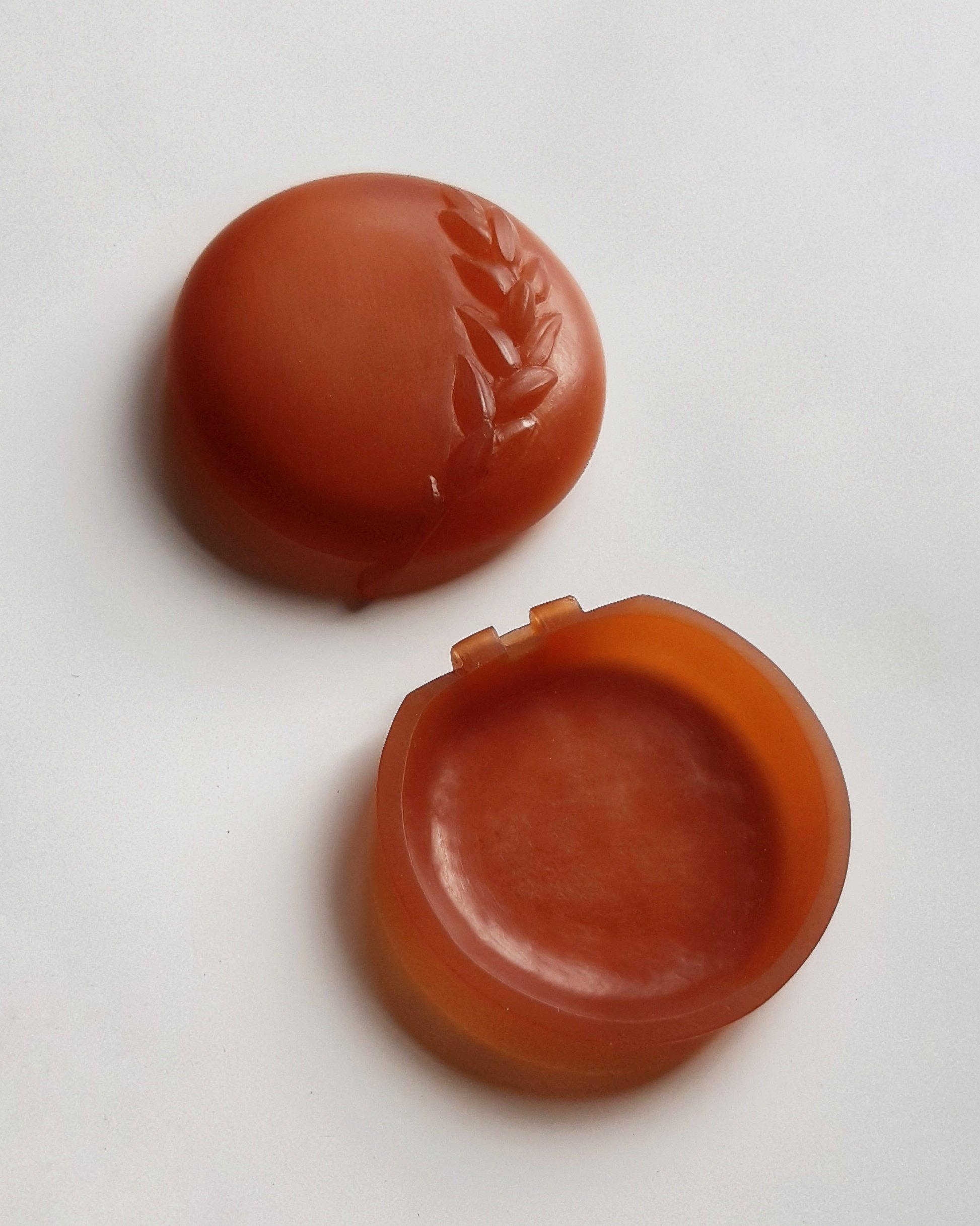 Wax model carved by hand in Amsterdam, The Netherlands, Europe, for the lost wax casting technique. Hand carved by a goldsmith. Custom design for a catholic host box.