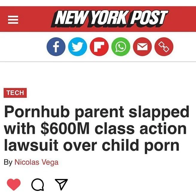 Link in bio to listen to @lailamickelwait why Pornhub is a #Traffickinghub and why it urgently needs to be shut down. If we as a society allow sexual abuse and assault of women and children to be entertainment who the heck are we then???.
#shutitdown