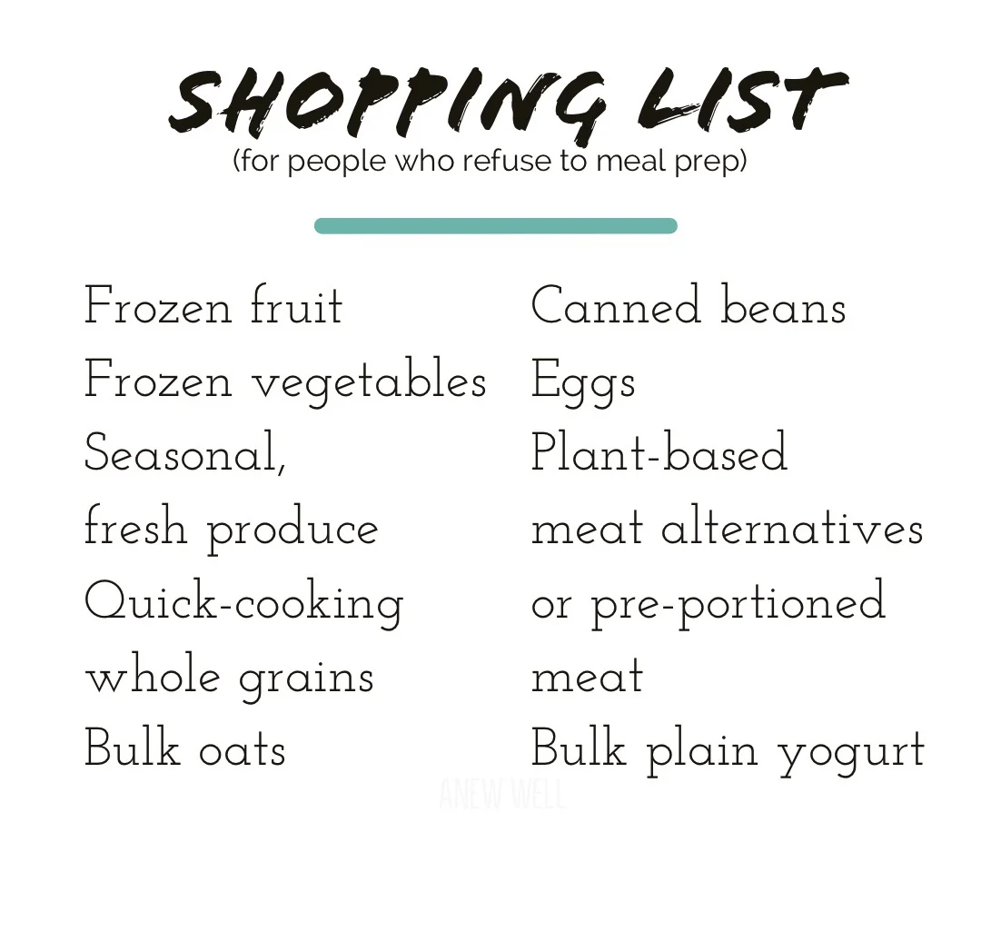 How to Make Healthy Meals without Meal Prepping