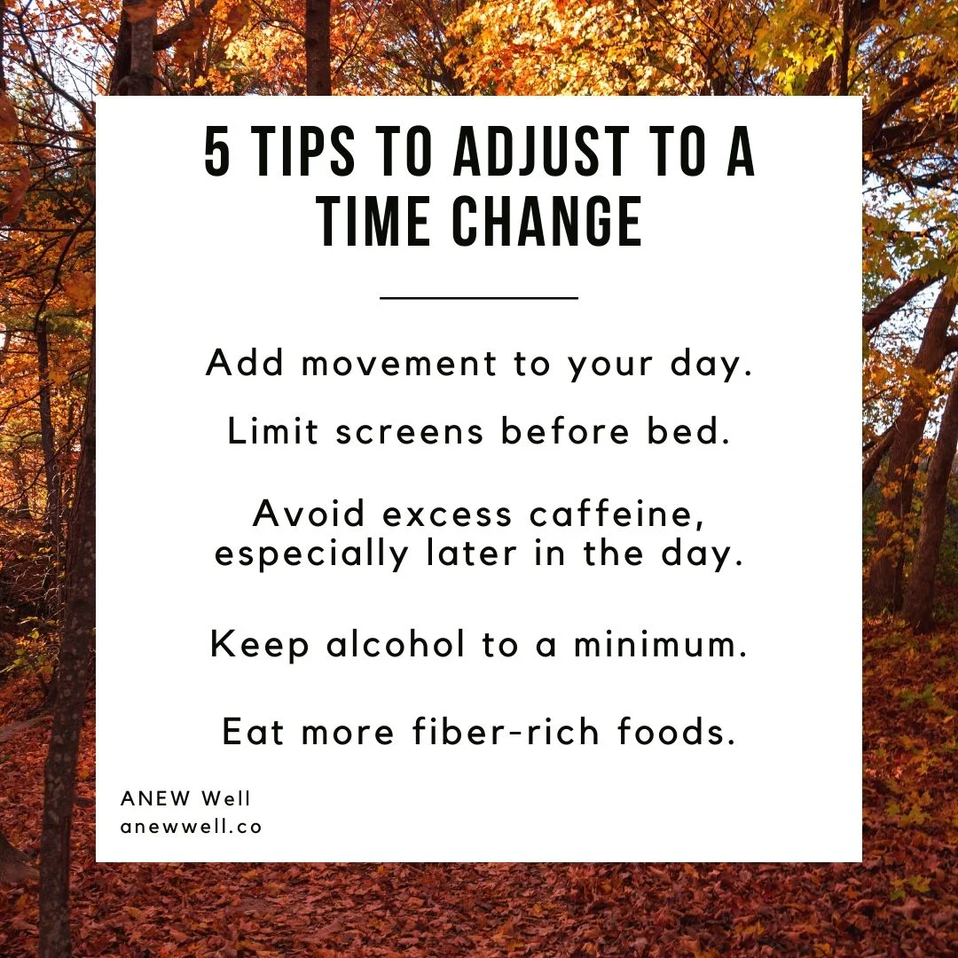 5 Tips to Adjust to a Time Change