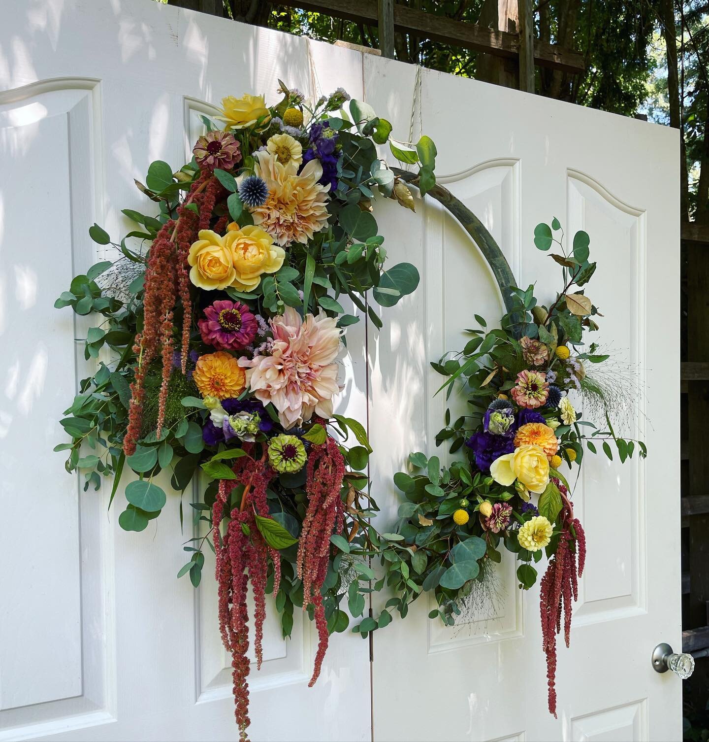 This weekend I did floral for a sweet little wedding in Kenwood. The bride&rsquo;s vision was rustic, homemade and wildflowers in every color to decorate the backyard of the church in Kenwood for the ceremony and the reception in a woodsy knoll at a 