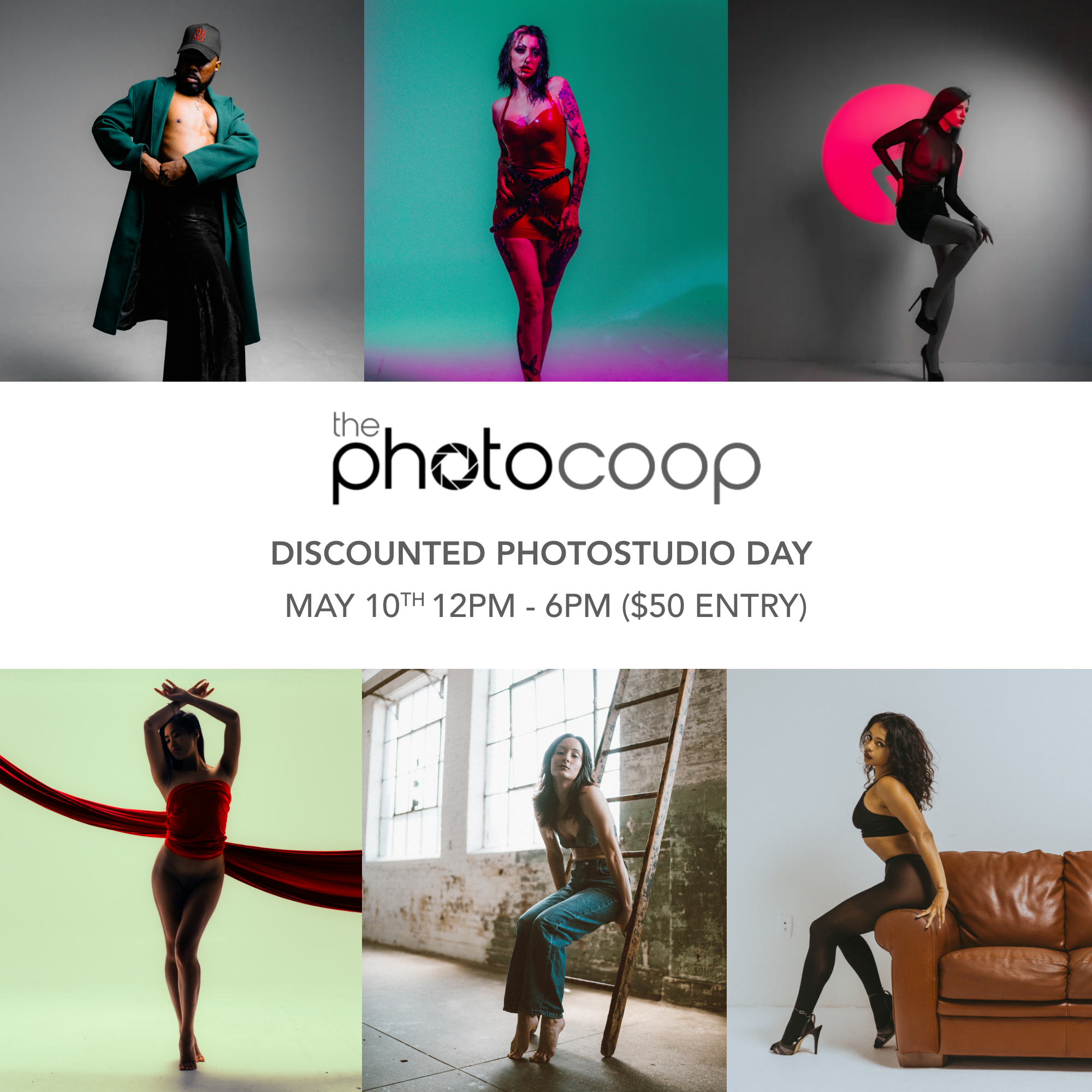 Discounted Studio Day at The Photocoop – May 10th, 12PM–6PM