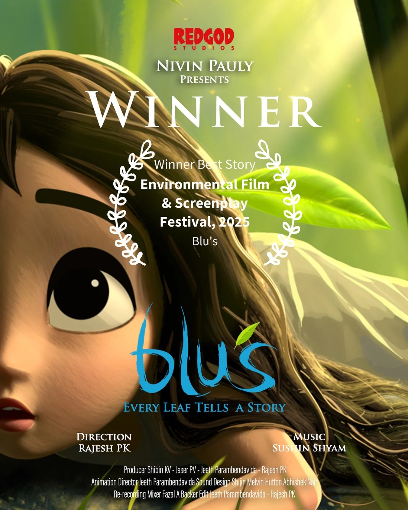 Blu&rsquo;s wins Best Story at the Environmental Film &amp; Screenplay Festival &ndash; Los Angeles, USA! 🏆

This recognition celebrates the heart of Blu&rsquo;s, a story about our fragile bond with nature and the hope for renewal.

Thank you to the