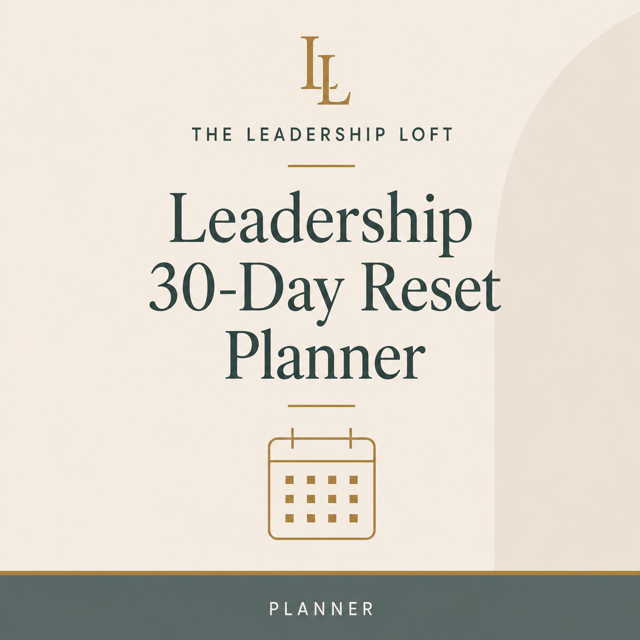 Leadership 30-Day Reset Planner