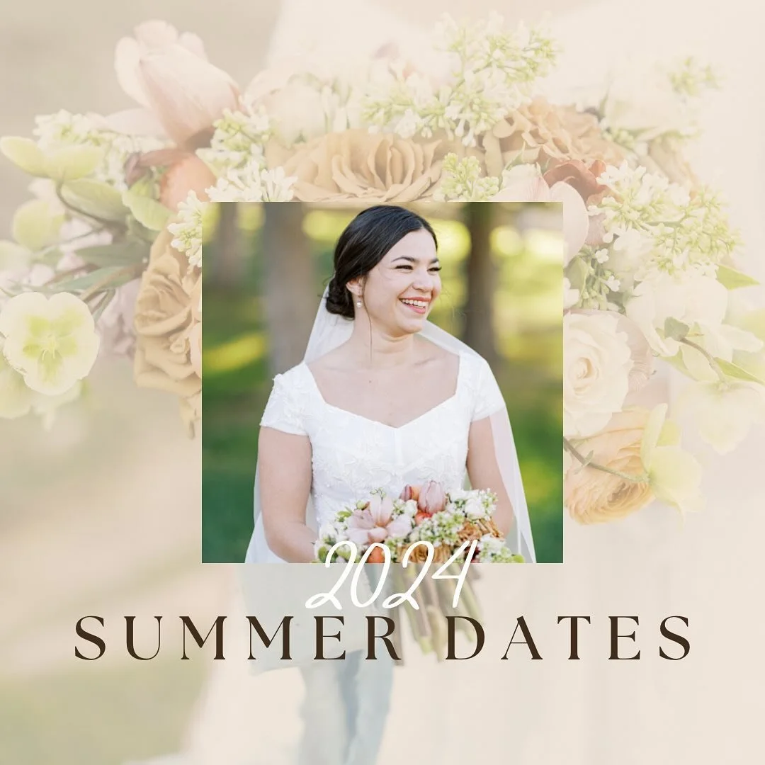 I&rsquo;m excited to announce that I will be back in action starting in June! My husband and I will be moving back from Texas to Utah and can&rsquo;t wait to start flowering again. These are the dates I have left for the summer. Take a look and let&r