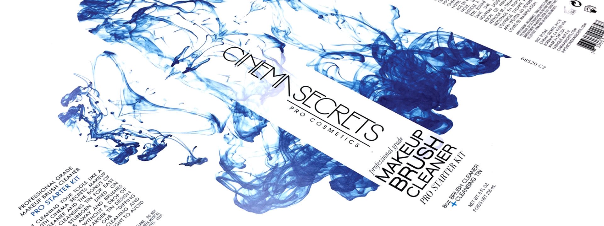 Dieline art for CS Brush Cleaner Sephora Kit