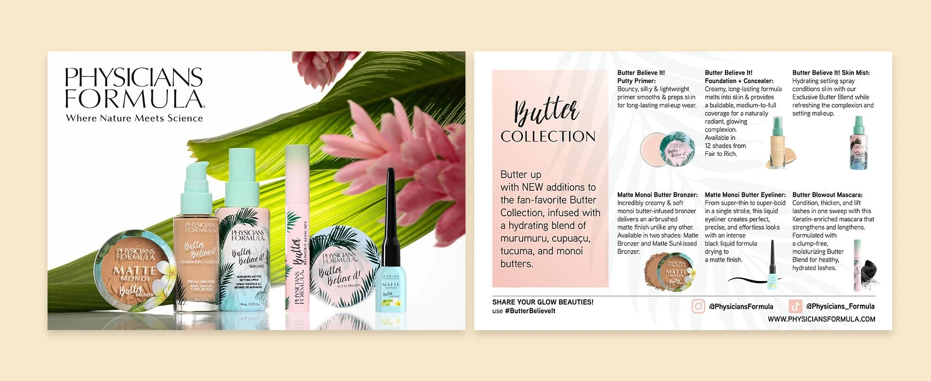 butter collection insert card