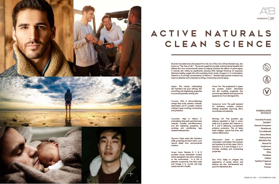 active ingredients page of brand deck