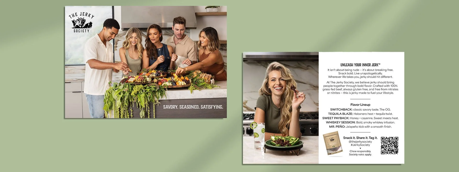 Jerky Society insert card design image