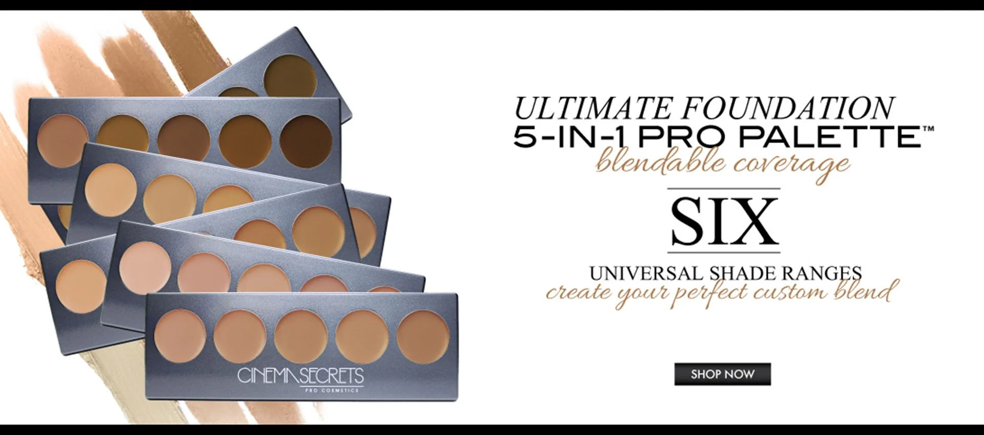 website landing page banner design focus CS ultimate foundation pro palette