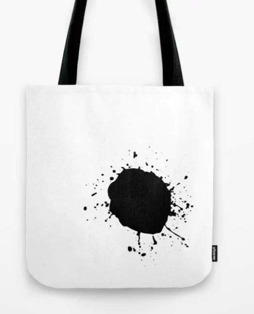 Large Ink Splat Tote Bag