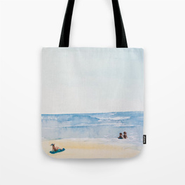 Three on a Beach Tote Bag