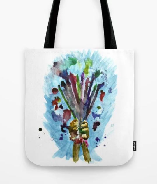 Artists Bouquet Tote Bag