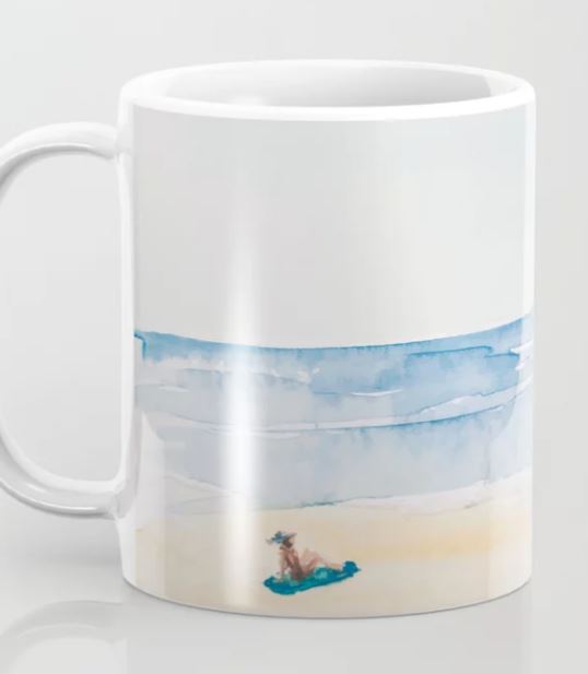 Three on a Beach Coffee Mug