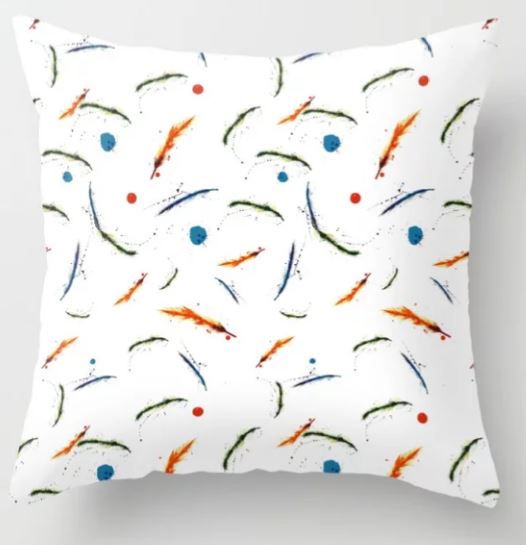 Feathers Throw Pillow